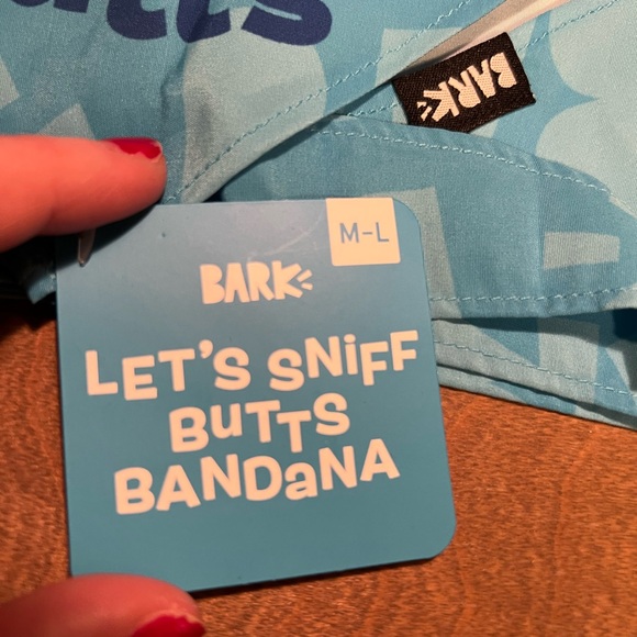 NWT Bark Dog Bandana “Lets Sniff Butts” 🐕 Size M/L - Picture 3 of 6